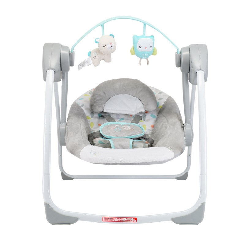 婴儿电动秋千摇摇椅儿童摇篮音乐摇椅智能婴儿床可折叠便携秋千椅