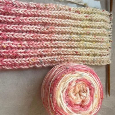 毛线手工编织diy材料包围巾送男友编织钩针编织围脖送女朋友礼物