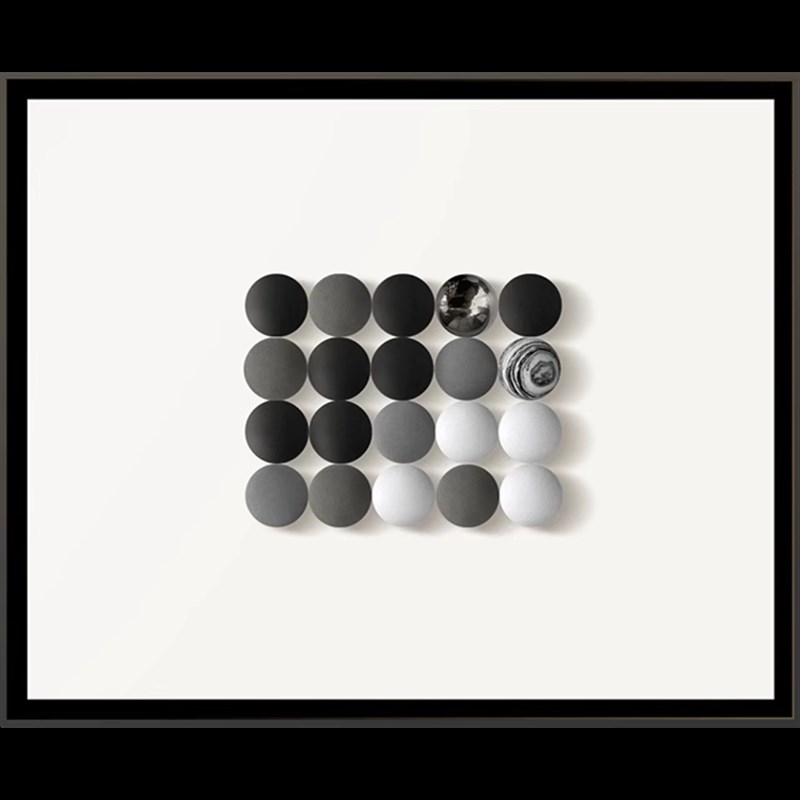 立体黑白高级感入户电表箱装饰画开关配电箱餐厅遮挡2024新款挂画