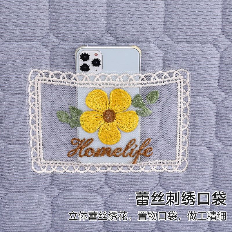 2024年新款床头罩弹力全包弧形欧式床头防尘罩实木床头软包靠背套