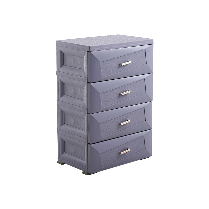 70CM56CM欧式加厚塑料抽屉式收纳柜儿童储物柜家用整理玩具柜三层