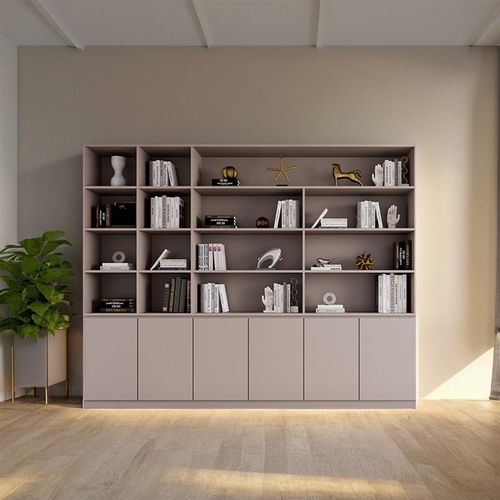 背景墙展示柜储物柜收纳柜全屋定制实木生态板柜子资料柜