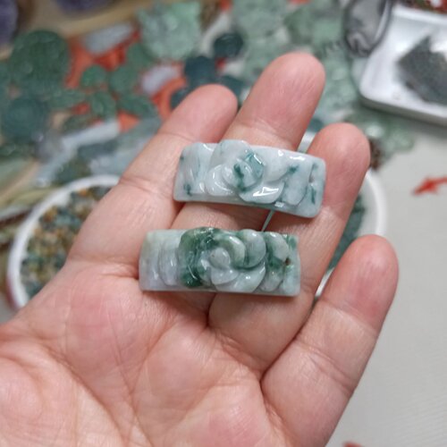 天然翡翠A货手链手排雕刻
