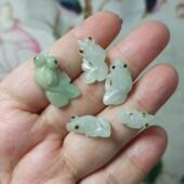 394缅甸天然翡翠吊坠特色小鱼卡18X10mm左右微瑕一组满48元 包邮