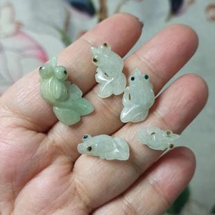 394缅甸天然翡翠吊坠特色小鱼卡18X10mm左右微瑕一组满48元包邮