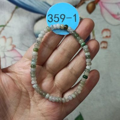 天然翡翠算盘珠手串珠
