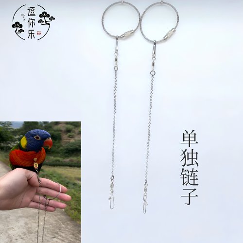 不锈钢链子室内外遛鸟专用