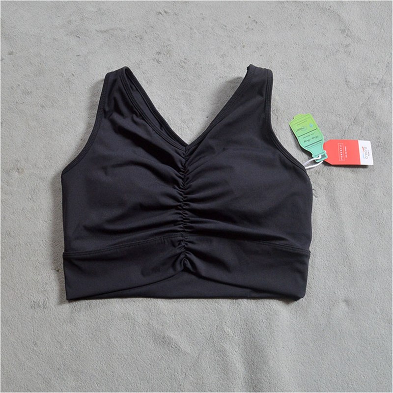 瑜伽女子短款背心 q杂款样版运动内衣 速干跑步含胸垫文胸