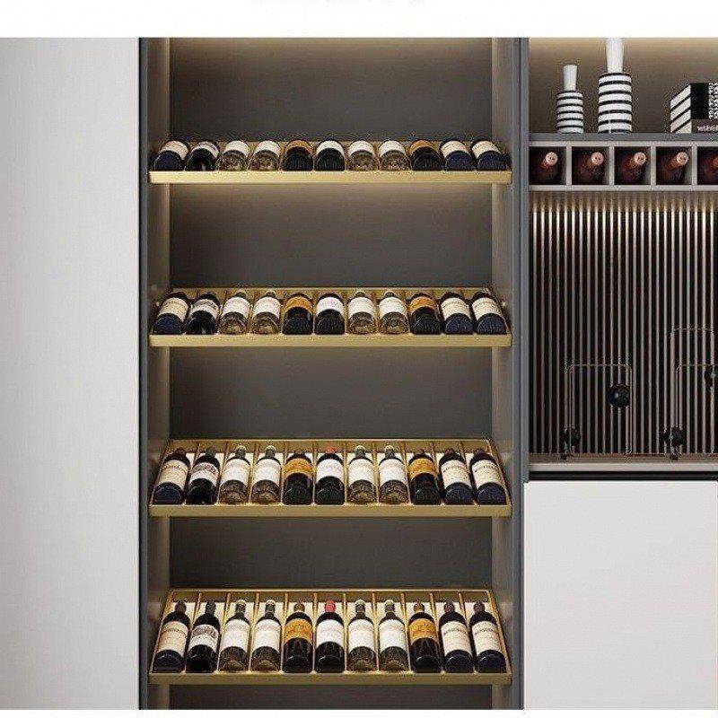 【折扣价】红酒展示挂酒柜铁艺斜放层架金属黑悬装架饰发酒光一件