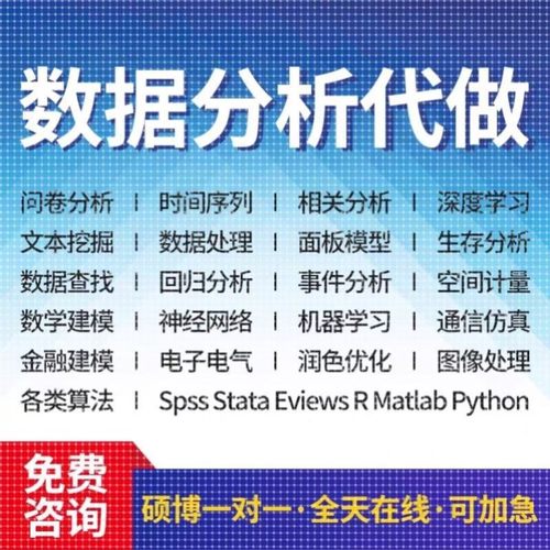 数据分析代做爬虫数据挖掘机器学习统计建模金融量化Python/R语言