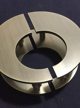 古铜仿古大门拉手 中式圆形拉手 玻璃门拉手木门把手半圆大门拉手