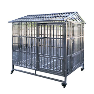 不锈钢狗笼子中型犬大型犬拉布拉多比特藏獒高加索加粗全方管狗笼