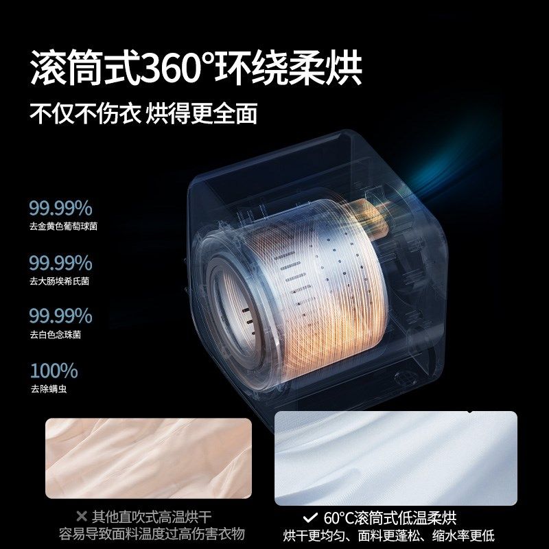 英屋滚筒内衣洗衣机全自动洗烘一体洗内裤机迷你壁挂洗袜子机小型