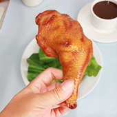 仿真烤鸡腿模型奥尔良卤肉烤琵琶大鸡腿厨食物房儿童拍摄装 饰道具