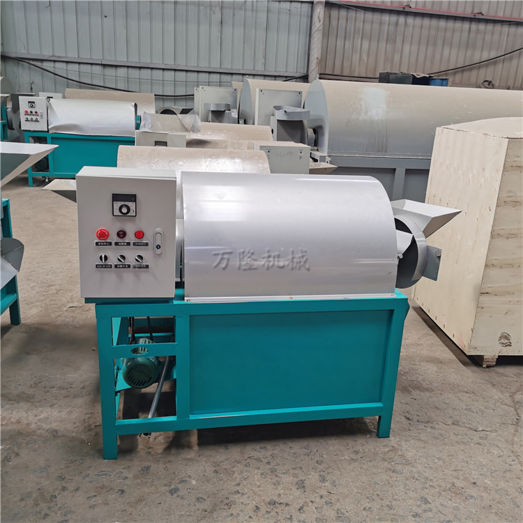 榨油坊配套电炒锅多功能滚筒炒籽机全自动菜籽芝麻翻炒机