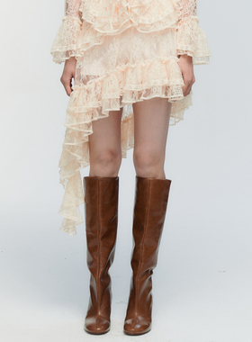 ORA GENESIS2025年冬季新品时尚蕾丝荷叶边半裙