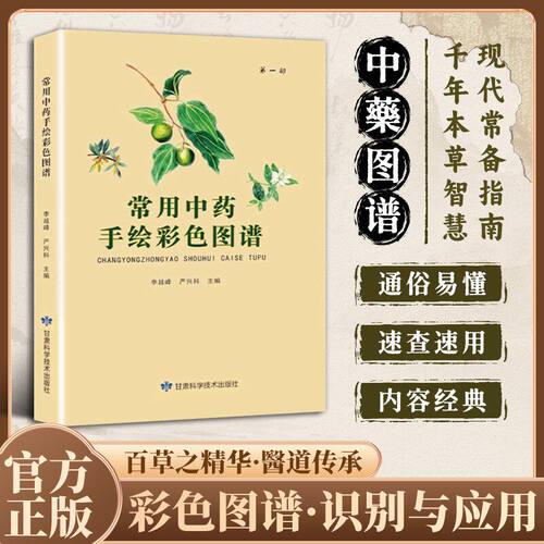 【抖音同款】常用中药手绘彩色简谱310味本草活字典入门自学官方正版书籍处方中医百草之精华·醫道传承速查速用通俗易懂