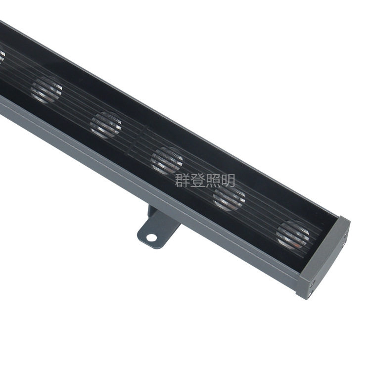 户外亮化工程格栅防眩LED线条灯 DMX512RGBW外控24W洗墙灯