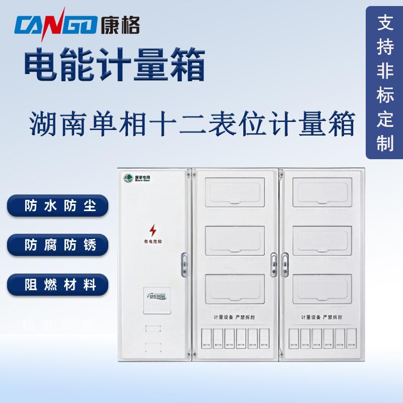 湖南款国网标准单相十二表位电能计量箱塑料防水电表箱配电箱壳