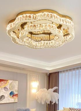 2024新款客厅吸顶灯水晶灯现代简约大气轻奢法式护眼餐厅主卧室灯