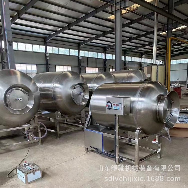 现货全自动液压式真空滚揉机肉类滚揉搅拌机叫花鸡嫩化滚揉设备图片