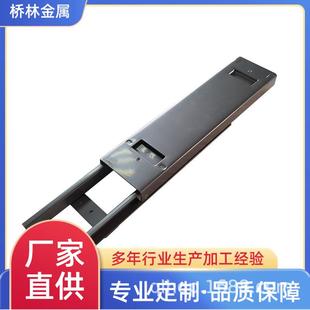 滑轨反弹抽屉轨道免拉手三节滑轨自弹导轨触碰式不锈钢静音轨道