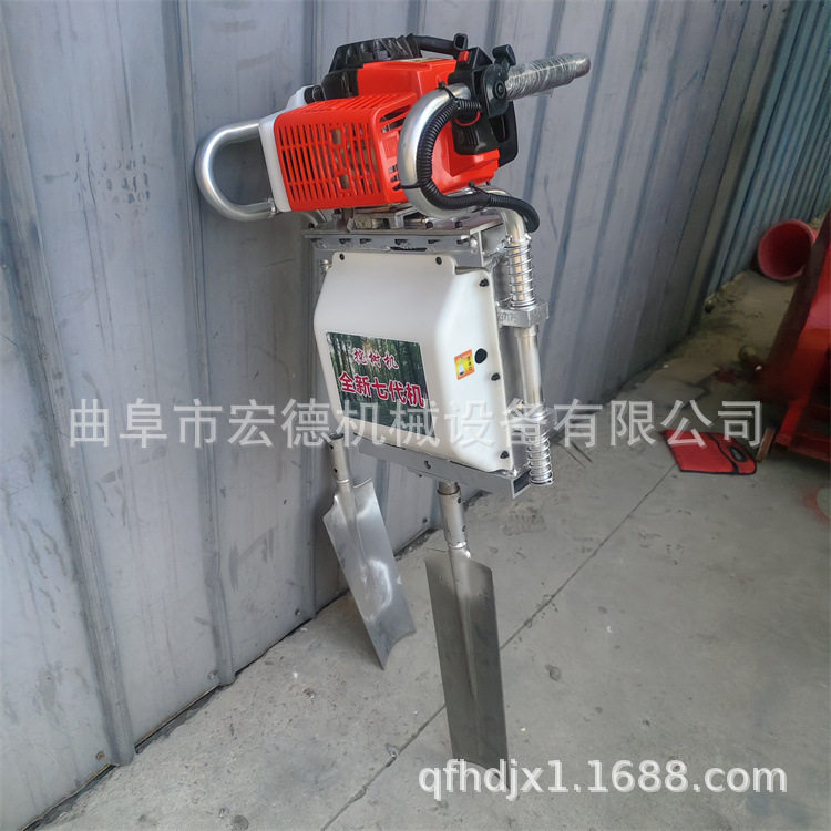 汽油手提移苗起树机 铲式汽油挖树机 单人手提式挖根机