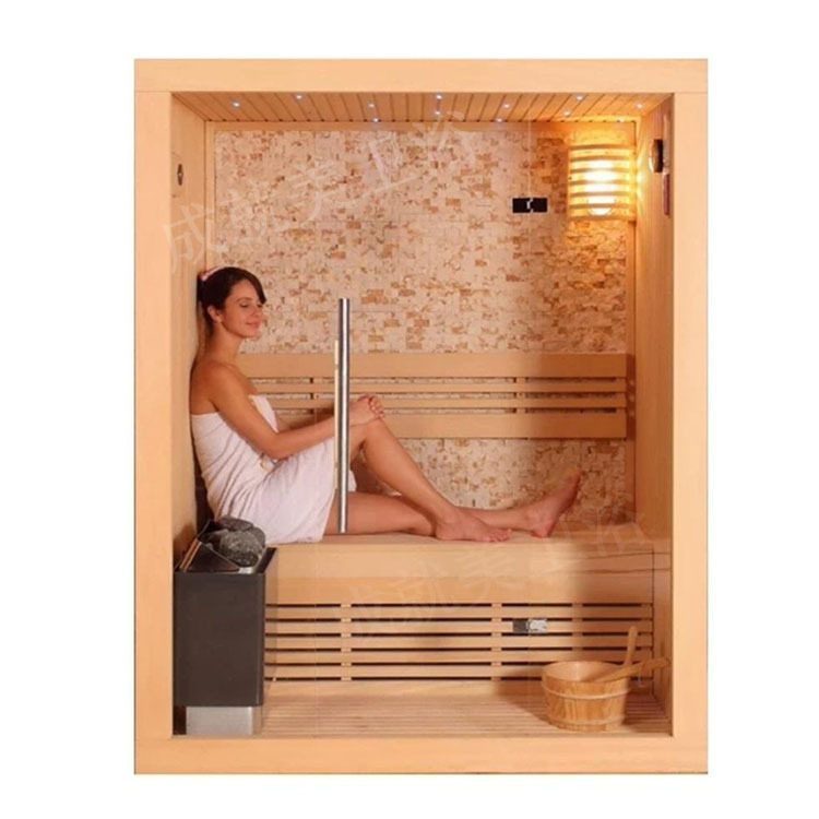 家用汗蒸房桑拿房发汗养生设备铁杉木干蒸房可非标锭制sauna room