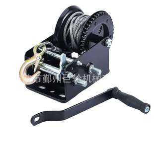 手动绞盘绞车销售3500LBS钢丝款多规格拖车绞盘