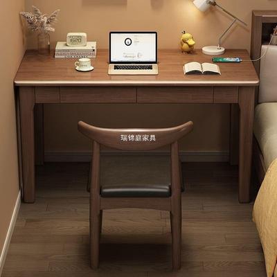 全实木书桌40/50CM宽写字桌家用中学生学习桌子卧室小户型电脑桌