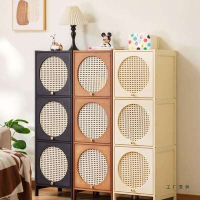 书架置物架落地带门家用多层客厅柜子储物柜窄缝小书柜靠墙边收纳