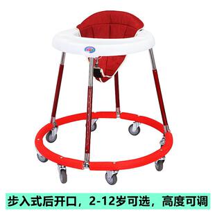 儿童8轮助行器带托档推拉式辅助行走学步车步入式爬行康复助步器