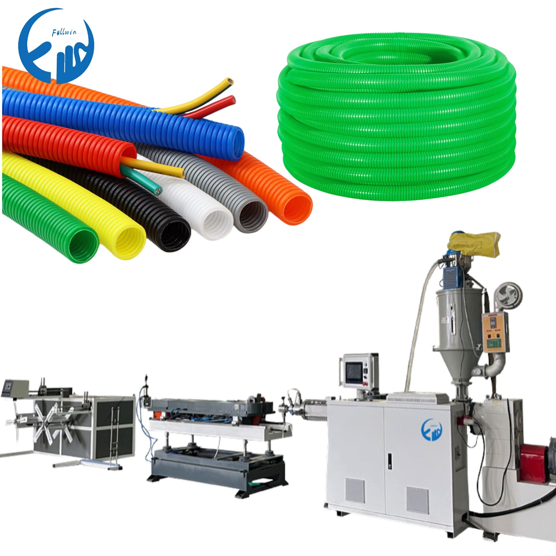 全自动波纹管吹塑机加长辅机配模具 PE PVC 波纹管材生产专用