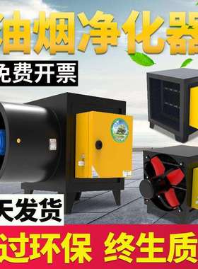 小型风量油烟净化器厨房饭店商用油烟净化一体机静电环保餐饮