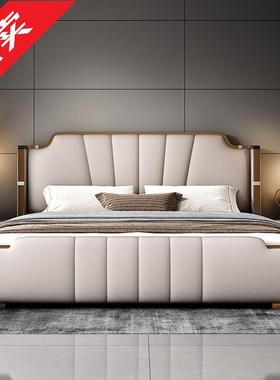 ir意式轻奢床双人1.8x2米卧室家用1.5米主卧婚床高级豪华气压储物