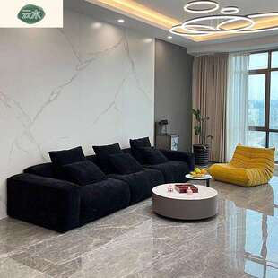 雪尼尔布艺沙发小户型直排客厅豆腐块沙发新款现代简约沙发