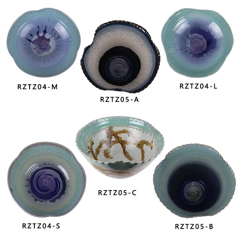 景德镇陶瓷异形花盆水浅乌龟盆水仙盆睡莲缸大碗莲荷花缸大号笔洗