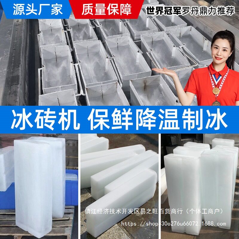 工业商用大型制冰机保鲜块冰机盐水制冷设备降温冰砖机水产条冰机图片