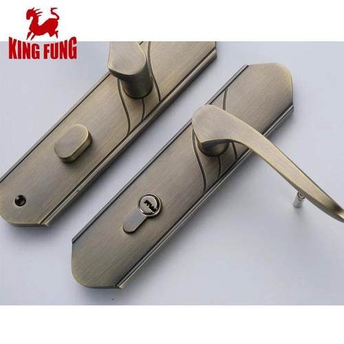 C0351AB欧式别墅门执手锁室内门锁房门锁双开实木门锁