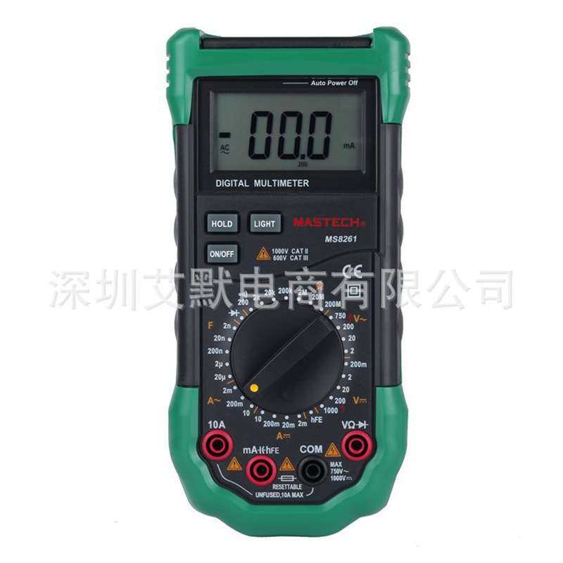直销MS8261 全保护数字万用表全档位防烧表通断