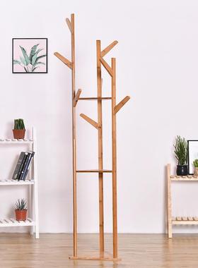 现代简约多功能客厅衣帽架落地简易卧室置物架创意三层挂衣架