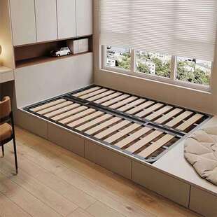 排骨架床架榻榻米加密加厚静音床板实木龙骨架支架钢架可折叠