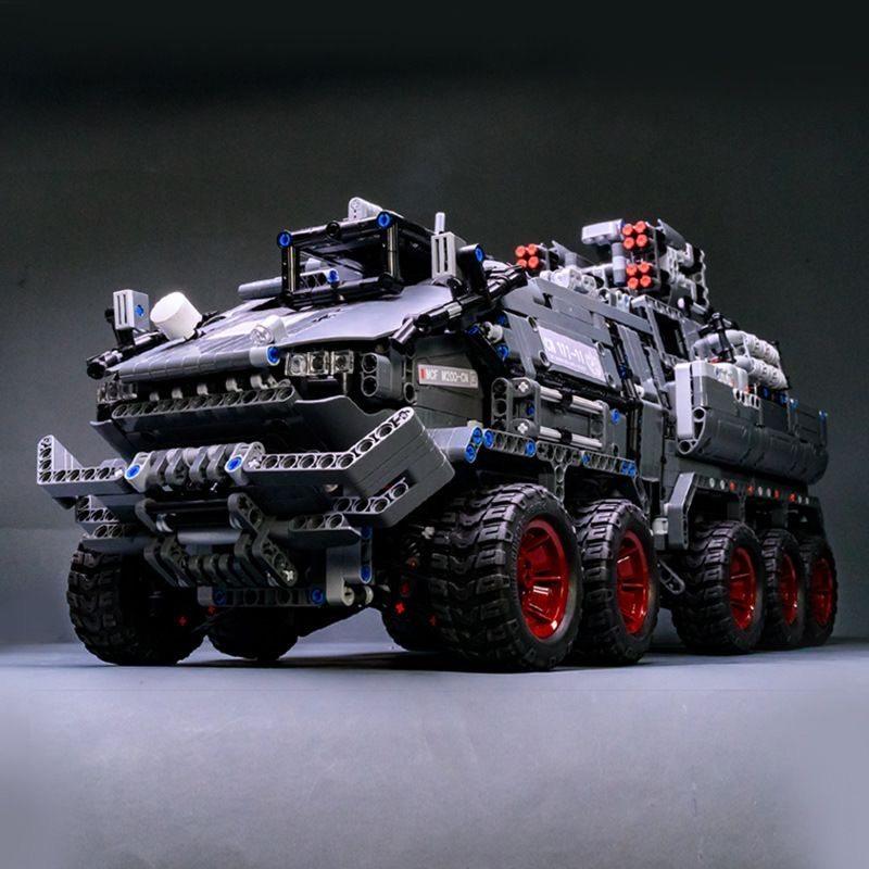 特警装甲车坦克履带军事积木拼装益智玩具男孩生日礼物