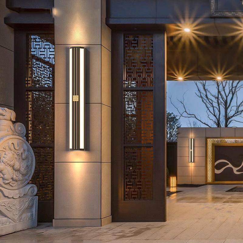 户外云石壁灯新中式庭院灯别墅大门两侧外墙柱子室外长条壁灯接电,家装灯饰光源,景观庭院灯饰,淘宝优惠券,粉丝福利购,淘宝优惠卷