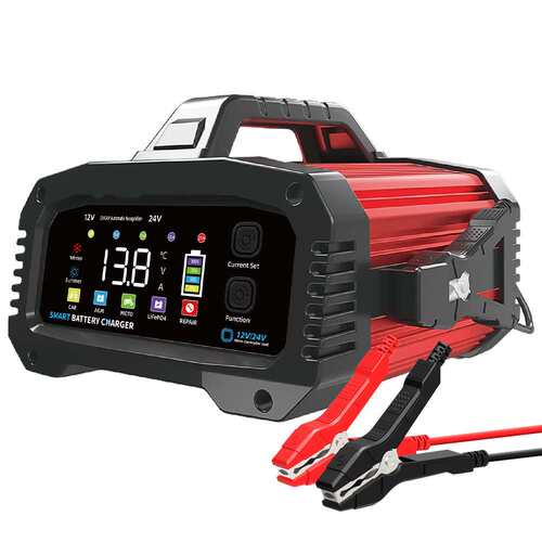 High Power 25A Car Motorcycle Battery Charger 12V24V智能
