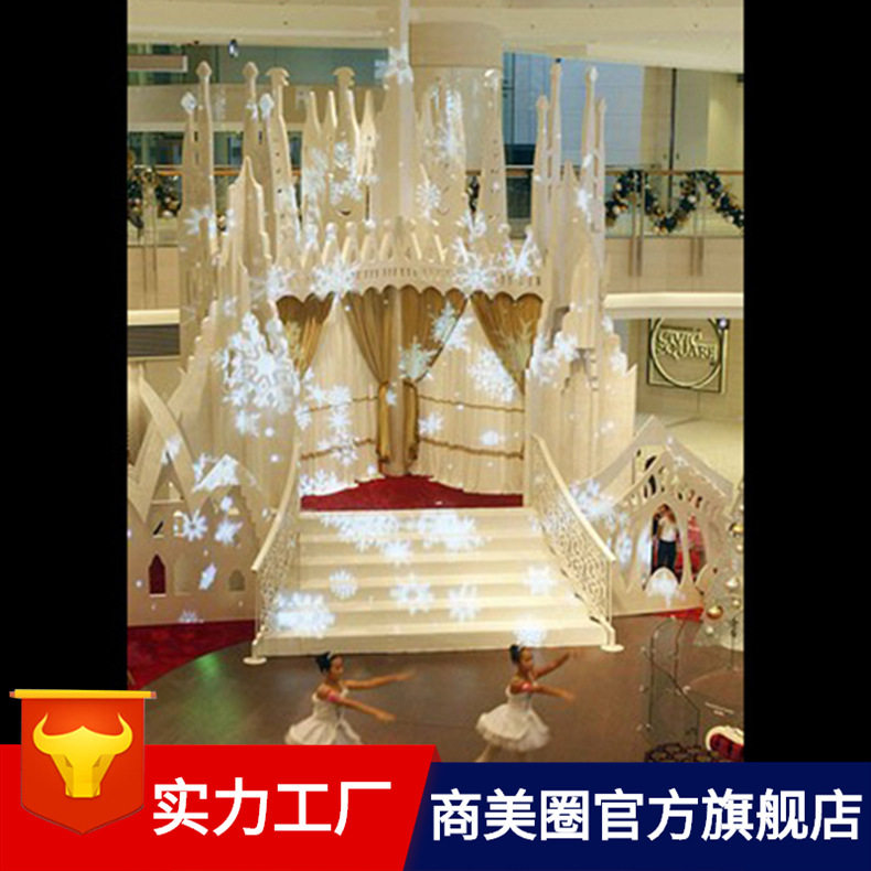 商场中庭圣诞老人吊饰美陈