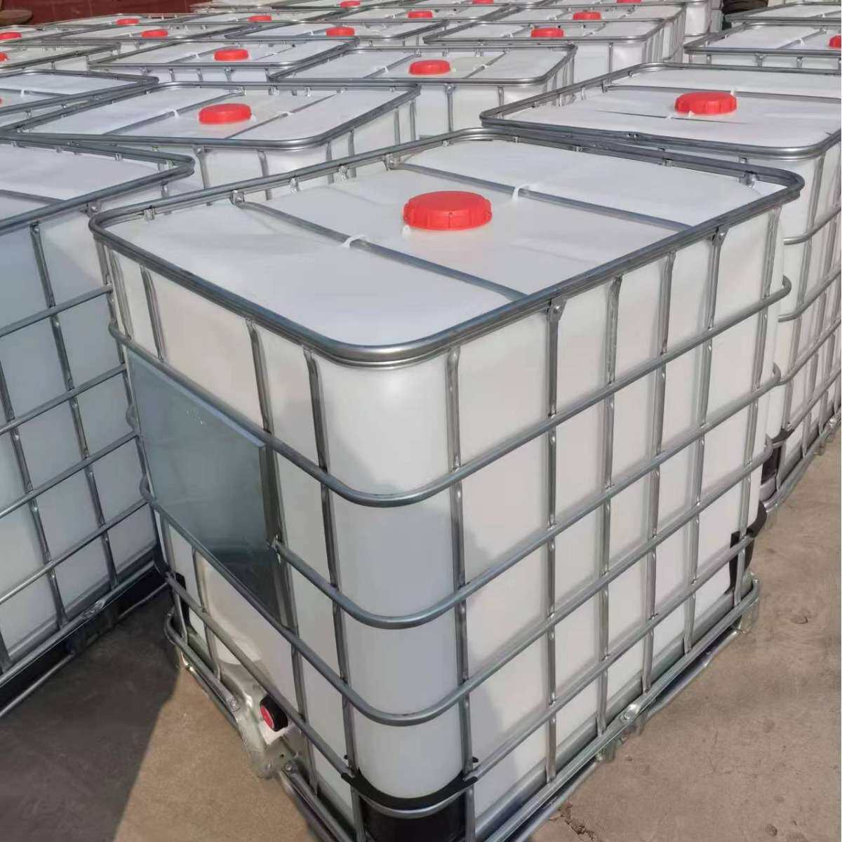 直销加厚1000L吨桶带铁架耐酸碱腐蚀化工桶1吨储水罐塑料桶