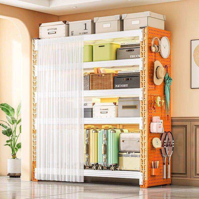 货架衣柜简易衣架组装收纳架子落地多层步入式角钢衣架卧室衣帽间