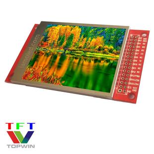2.8英寸全彩色液晶TFT-LCD全视角RGB点阵屏240x320分辨率带PCB板