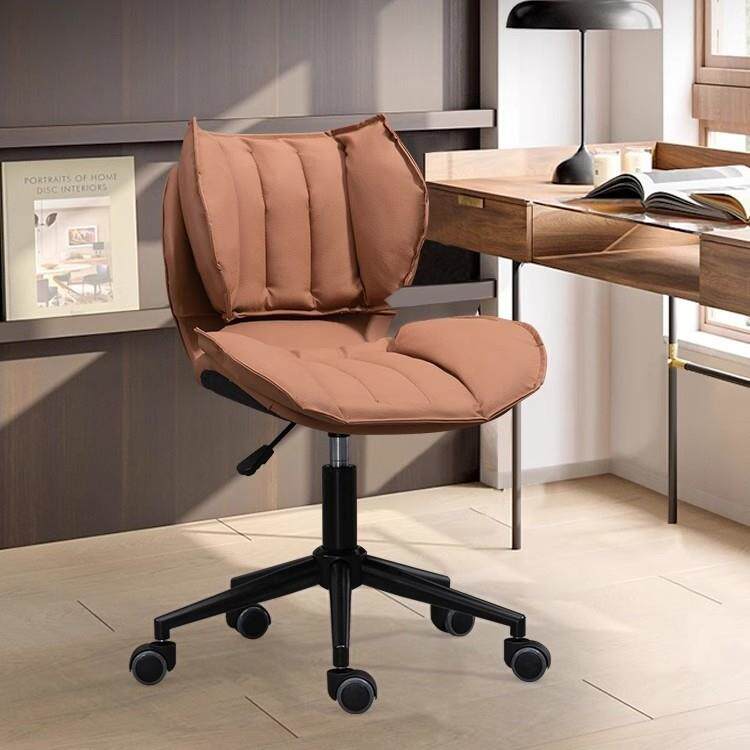 北欧电脑椅小型家用久坐舒适办公椅卧室美甲化妆椅书桌升降小椅子